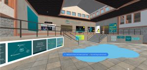 Virtual hall with posters from the Max Planck School of Photonics.